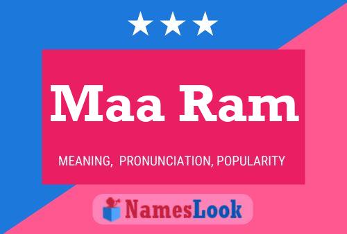 Maa Ram Name Poster