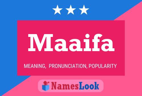 Maaifa Name Poster