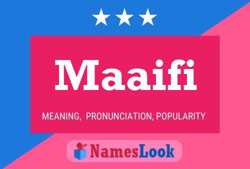 Maaifi Name Poster