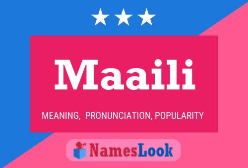 Maaili Name Poster