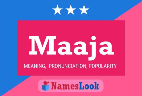 Maaja Name Poster