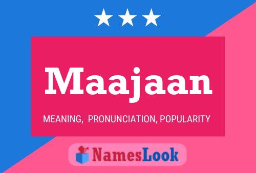 Maajaan Name Poster