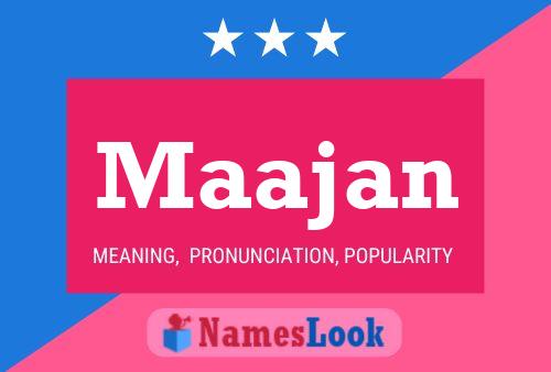 Maajan Name Poster