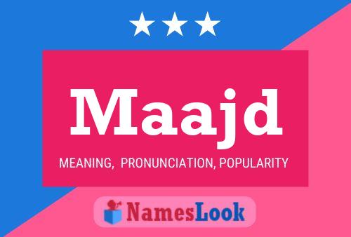 Maajd Name Poster