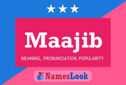 Maajib Name Poster