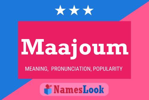 Maajoum Name Poster