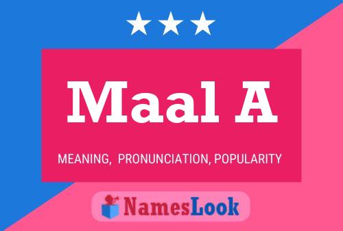 Maal A Name Poster