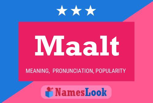 Maalt Name Poster