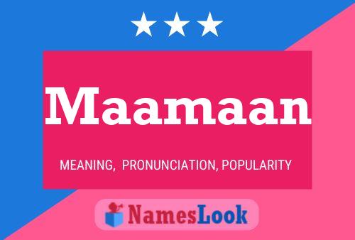 Maamaan Name Poster