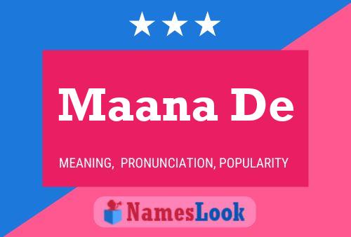 Maana De Name Poster