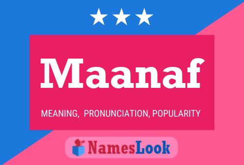 Maanaf Name Poster