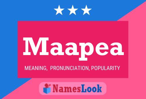 Maapea Name Poster