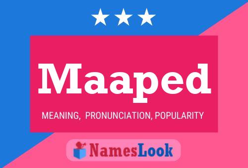 Maaped Name Poster