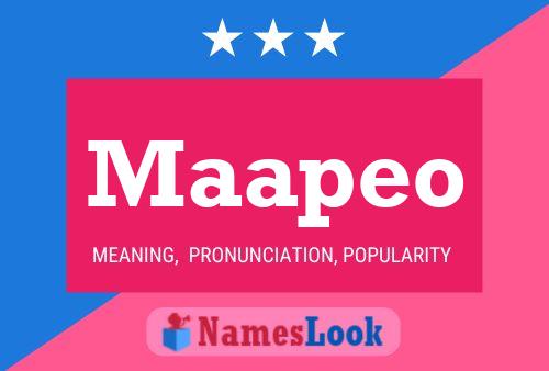 Maapeo Name Poster