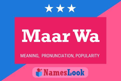 Maar Wa Name Poster