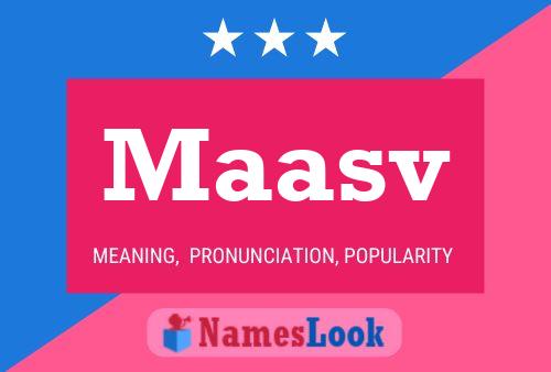 Maasv Name Poster