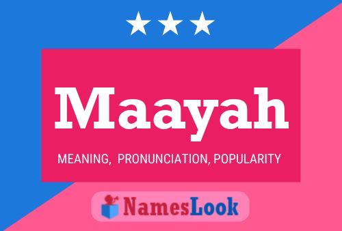 Maayah Name Poster