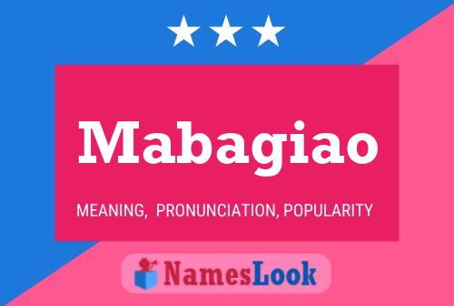 Mabagiao Name Poster