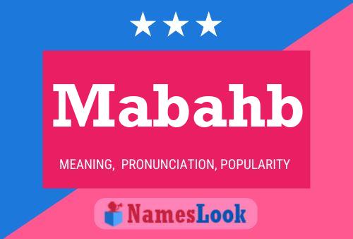 Mabahb Name Poster