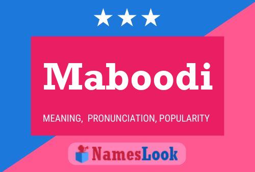 Maboodi Name Poster