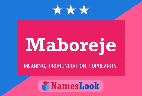 Maboreje Name Poster