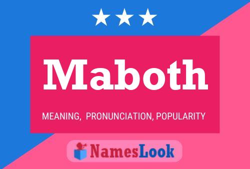 Maboth Name Poster