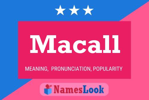 Macall Name Poster