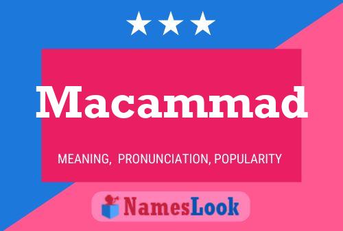 Macammad Name Poster