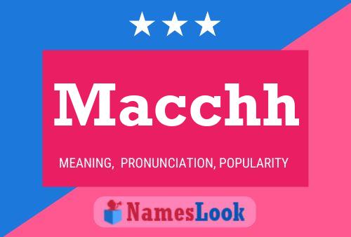 Macchh Name Poster