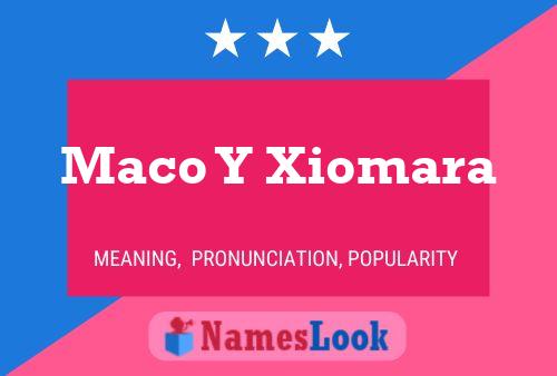 Maco Y Xiomara Name Poster