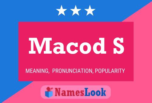 Macod S Name Poster