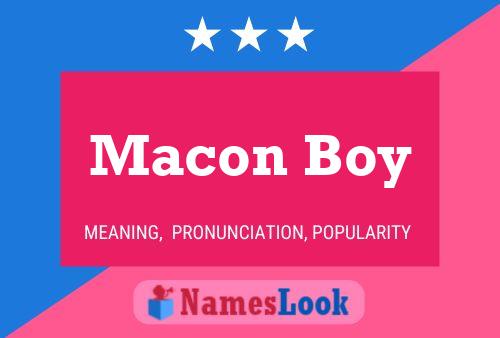 Macon Boy Name Poster