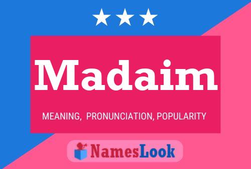 Madaim Name Poster