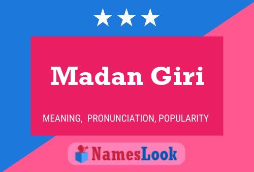 Madan Giri Name Poster