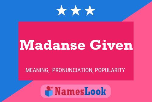 Madanse Given Name Poster