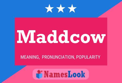 Maddcow Name Poster