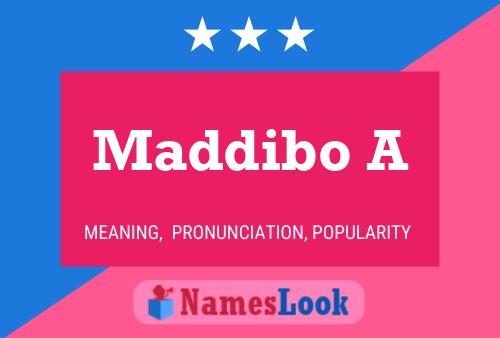 Maddibo A Name Poster