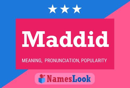 Maddid Name Poster