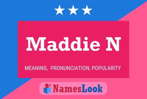 Maddie N Name Poster