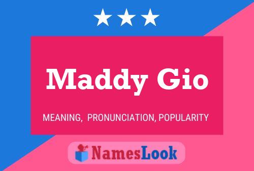 Maddy Gio Name Poster