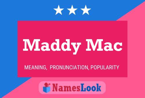 Maddy Mac Name Poster