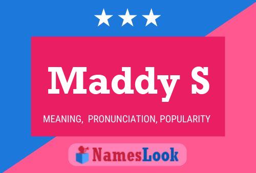 Maddy S Name Poster