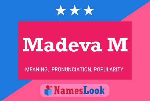 Madeva M Name Poster