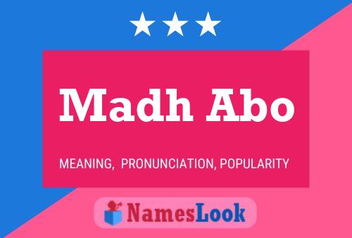 Madh Abo Name Poster