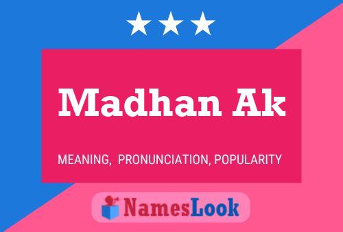 Madhan Ak Name Poster