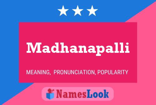 Madhanapalli Name Poster