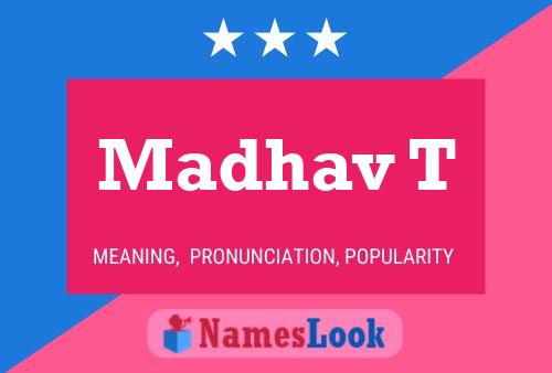 Madhav T Name Poster