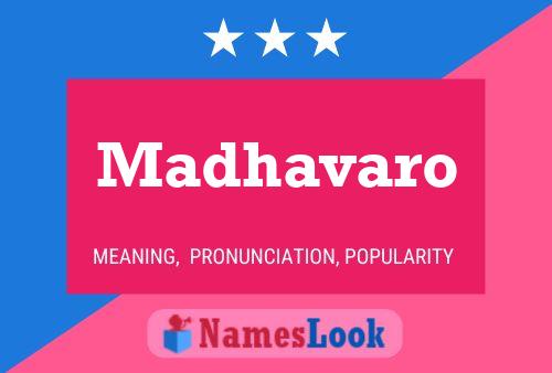 Madhavaro Name Poster