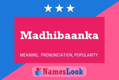 Madhibaanka Name Poster