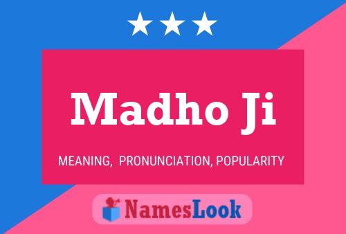 Madho Ji Name Poster